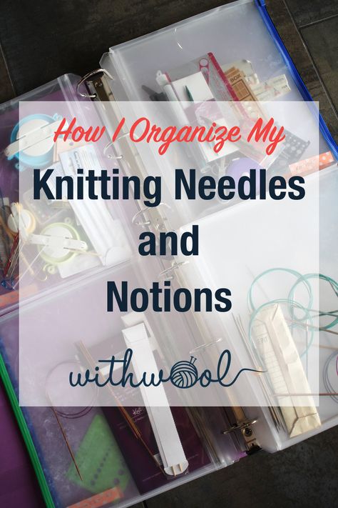 Knitting Gadgets, Storing Yarn, Organizing Crafts, Knitting Organization, Craft Organisation, Knitting Needle Storage, Knitting Storage, Needle Storage, Knitting 101