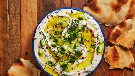 Best-Ever Tzatziki Recipe - How To Make Homemade Tzatziki What To Use Dill For, Dill Pickle Tzatziki, Dishes With Dill, Cooking With Fresh Dill, Chicken And Dill Recipes, What To Make With Fresh Dill, Recipes That Use Dill, Fresh Dill Recipes Dinners, Recipes Using Dill Herb