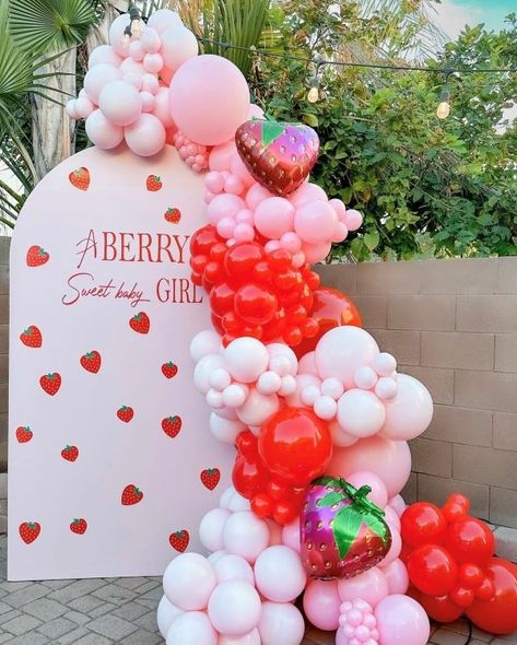 15+ Berry Sweet Baby Shower Theme Ideas - The Greenspring Home Sweet Baby Shower Theme, Berry Sweet Baby Shower Theme, Baby Shower Theme Ideas, Sweet Baby Shower Ideas, Baby Shower Fruit, Baby Shower Party Themes, Baby Shower Drinks, Baby Shower Theme Decorations