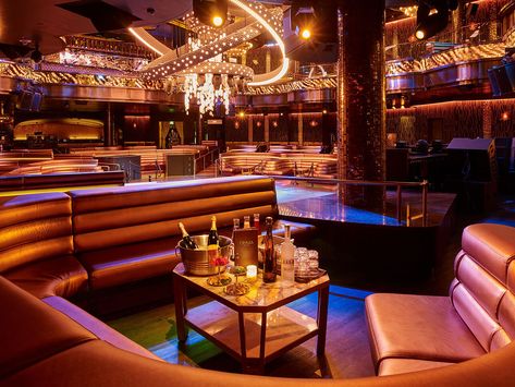 Vip Section Ideas, Vip Section, Las Vegas Night Clubs, Las Vegas Boulevard, Nightclub Design, Caesars Palace, Dj Booth, Admission Ticket, Bottle Service