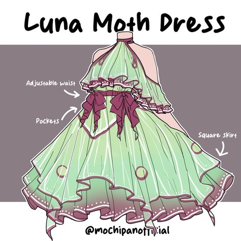 Moth Dress, The Cardigans, Clothing Sketches, Art Outfits, Dress Design Drawing, Clothing Design Sketches, Fashion Drawing Dresses, Drawing Anime Clothes, Dress Design Sketches