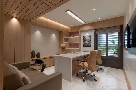 Wall Space Architect's Studio | Wall Space Architects | Surat – Interiorlover Projects Md Room Office Interior, Md Room, Director Room, Md Cabin, Ceo Office Design, Architect Office Interior, Hospital Project, Office Cabin Design, Bedroom 2022