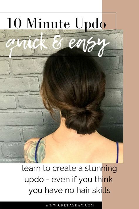 Easy Wedding Up Dos For Medium Hair, Layered Updos Easy, Simple Hair Bridesmaid, Easy Updo Short Hair Shoulder Length, Simple Updo Shoulder Length Hair, Easy Up Do Medium Hair, Very Easy Updos For Medium Hair, Easy Updos Thick Hair, Easy Updos For Short To Medium Hair