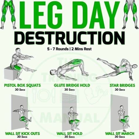 Fitness • Nutrition • Workout on Instagram: “LEG DAY DESTRUCTION 🔥 SAVE THIS POST FOR LATER! 📥📥 - Like our content?🔥 Hit that follow button⬇️ - So here we have a really tough home leg…” Destroy Yourself, Dumbbell Leg Workout, Gym Nutrition, Gym Workout Chart, Leg Day Workouts, Glute Bridge, Workout Chart, Follow Button, Leg Day