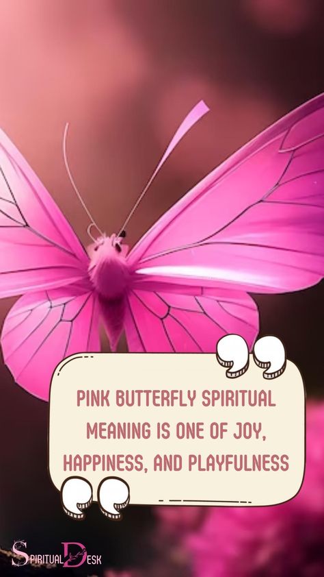 The pink butterfly spiritual meaning is one of joy, happiness, and playfulness. Pink butterflies are believed to bring good luck, joy and uplifting energy to anyone in their presence. #instaenergy #instapink #bring #believe #butterflylove #ilovepink #meaning #wingedthings Butterfly Spiritual Meaning, Butterfly Spiritual, Butterfly Meaning, Fly Love, Butterfly Species, Christian Symbols, Spiritual Messages, Embrace Change, Spiritual Meaning