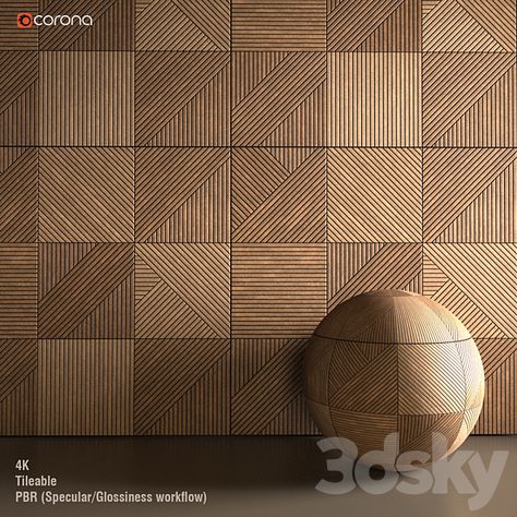 Wooden Panel Wall, Wood Panel Texture, Wall Design Home, Lobby Designs, Panel Walls, Industrial Style Bedroom, Wall Decorating Ideas, Decorating Ideas For Living Room, Wooden Panelling