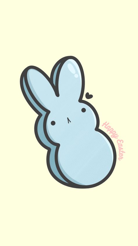 Easter Marshmallow, Marshmallow Peeps, Tattoo Inspo, Cute Doodles, Iphone Wallpapers, Phone Backgrounds, Iphone Wallpaper, Doodles, Easter