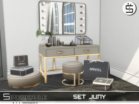 The Sims Resource - [SeN4] Set Juny - Mirror Sims 4 Makeup Mirror, Sims 4 Cc Furniture Bathroom Mirror, Sims 4 Makeup Table Cc, Sims 4 Sets Furniture, Sims 4 Cc Makeup Desk, Sims 4 Cc Bathroom Mirror, Sims Cc Mirror, Sims 4 Cc Mirror With Lights, Vanity Table Sims 4 Cc