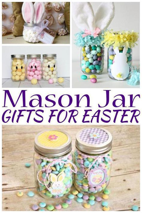 Small Easter Gifts, Adult Easter Baskets, Gifts For Easter, Gift Ideas For Boys, Diy Christmas Gifts For Friends, Easter Gift For Adults, Easter Mason Jars, Easter Gift Ideas, Easter Crafts For Adults