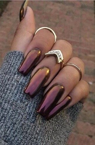 Mirror Nails, Smink Inspiration, Makijaż Smokey Eye, Nail Polishes, Chrome Nails, Gorgeous Nails, Love Nails, Nails On Fleek, Nail Trends