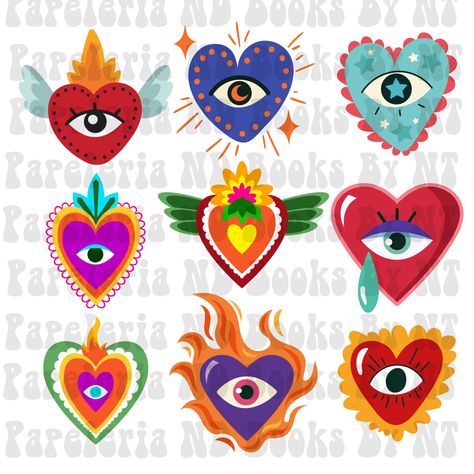 Heart Evil Eye, Evil Eye Protection, T Shirt Png, Cup Wrap, Shirt Png, 1 Image, High Resolution Picture, Party Prints, Digital Form