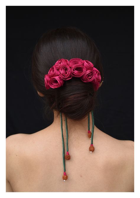 Handmade Hair Accessories Online | Handmade Textile Hair Accessory Bridal Bun With Flowers, Effortless Bun, Bun Hairstyles For Short Hair, Bun With Flowers, Sleek Bun Hairstyles, Trendy Bun, Bridal Bun, Easy Bun, Easy Bun Hairstyles