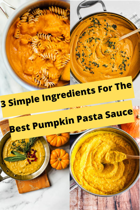 3 Simple Ingredients to Make the Perfect Pumpkin Pasta Sauce Delicata Squash Pasta Sauce, Pumpkin Sauce For Pasta, Unique Pasta Recipes, Pumpkin Pesto, Pumpkin Pasta Sauce Recipe, Creamy Pumpkin Pasta, Pumpkin Pasta Recipe, Substitute Ingredients, Fun Foods To Make