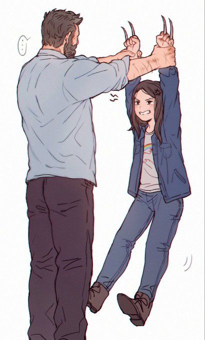 Twitter X-23 Fanart, Logan Laura, Eurythmics Sweet Dreams, Comics Ideas, Drawing Marvel, Laura Kinney, Draw Comics, Wolverine Art, Wolverine Hugh Jackman