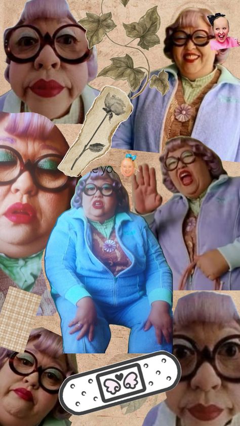 It's a cute elderly lady who need me dentures she has pink short curly hair an big blue glasses it's a wallpaper that all the cool kids have also fuck you Funny Phone Wallpaper Humor, Mrs Kwan, James Jones, Wallpaper For Phone, Weird Funny, Cute Wallpaper, Funny Phone Wallpaper, Funny Profile, Weird Things