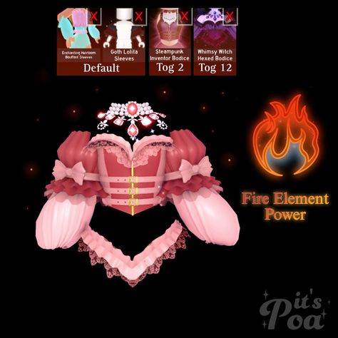 Elemental Outfits, Royale High Outfit Hacks, Royale High Journal Ideas, Royal High Outfits Ideas Cheap, Rh Design, Sunset Island, Outfit Hacks, Fits Inspiration, High Clothes