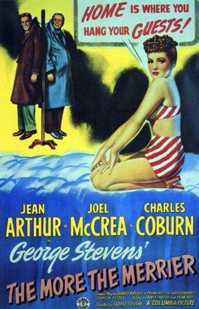 Embedded image Jean Arthur, Movie Classics, Old Movie Posters, John Wilson, American Comedy, Turner Classic Movies, The More The Merrier, Vintage Movie Posters, Classic Movie Posters