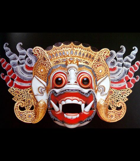 Balinese Mask, Famous Clowns, White Monkey, Dungeons And Dragons Figures, Devil Mask, Dragon Mask, Scary Animals, Store Owner, Batik Design