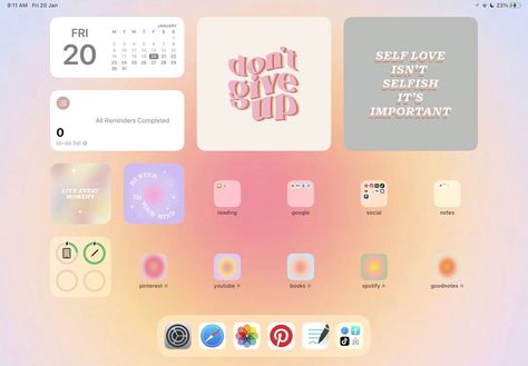 Aura Aesthetic, Ipad Lockscreen, Ipad Homescreen, Ipad Organizer, Aesthetic Ipad, Ipad Essentials, Ipad Air Wallpaper, Ipad Hacks, Ipad Tutorials