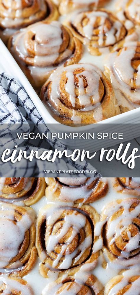 Vegan Pumpkin Spice Cinnamon Rolls that everyone will love! These rolls are fluffy, soft, vegan, and full of delicious pumpkin spice flavor. Pumpkin Roll Vegan, Vegan Pumpkin Cinnamon Rolls, Pumpkin Spice Cinnamon Rolls, Avocado Toast Breakfast, Vegan Pumpkin Spice, Vegan Cinnamon Rolls, Pumpkin Cinnamon Rolls, Pumpkin Chai, Pumpkin Roll