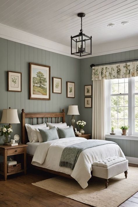 Cozy Cottage Bedroom, Country Cottage Bedroom, Casa Country, Casa Vintage, Cottage Bedroom, Country Bedroom, Bedrooms Decor, Cottage House, Cottage Home