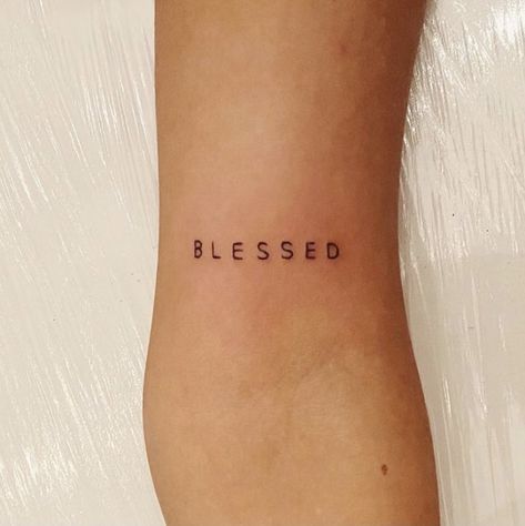 Minimalist Word Tattoo Ideas, Simple Tattoos Words Writing, Affirmative Tattoos, Little Word Tattoos, Single Word Tattoos, 1 Word Tattoos, 2023 Tattoo Ideas, Simple Word Tattoos, Giant Tattoo