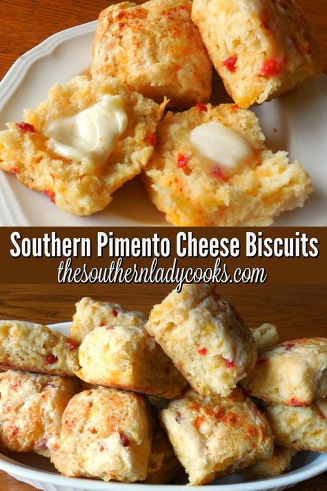 Pimento Cheese Biscuits, Southern Biscuit Recipe, Southern Biscuits Recipe, Southern Cooking Recipes, The Southern Lady Cooks, Southern Lady Cooks, Pimento Cheese Recipes, Southern Biscuits, Southern Recipes Soul Food