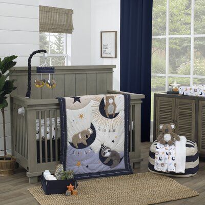 Navy Bedding, Sleepy Animals, Goodnight Sleep, Crib Skirt, Soft Baby Blankets, Crib Skirts, Sleepy Time, Nursery Crib, Crib Bedding Sets