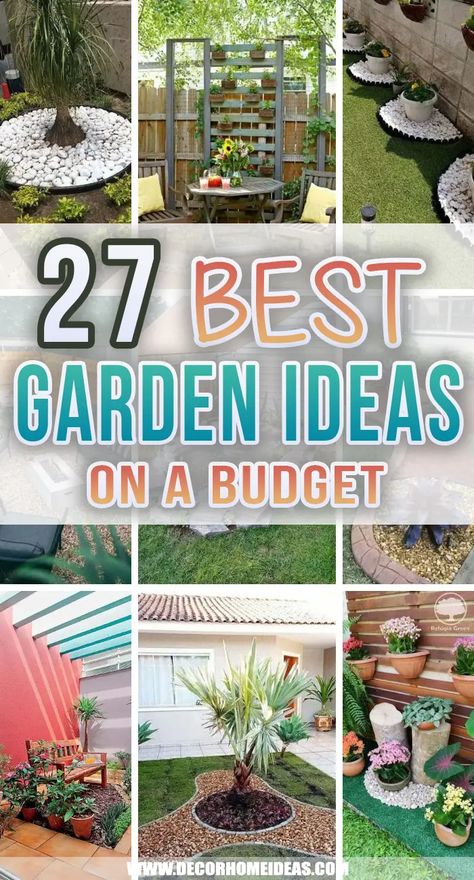 27 Great Ideas to Transform Your Garden on a Budget Dreamy Garden, Cheap Backyard, Eco Friendly Garden, Garden Ideas Cheap, Budget Garden, Garden Makeover, Diy Backyard Landscaping, Garden Oasis, Diy Garden Projects