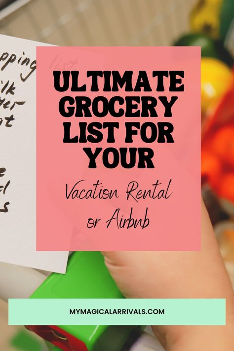 🌟 Travel Smart with Our Ultimate Grocery List! 🌟

Whether it's a:
🏖️ Beach House
🌲 Cozy Cabin
🏙️ Urban Studio

We've got you covered! 🛒✨

Pin now to make your next vacation effortlessly perfect! 📌

#VacationEssentials #TravelHacks #GroceryList Cabin Grocery List, Grocery List For Beach Vacation, Airbnb Grocery List, Vacation Grocery List Beach, Beach Grocery List, Vacation Grocery List, Fridge Stocking, Ultimate Grocery List, Oregon Coast Vacation