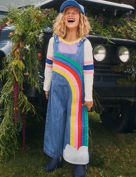 Rainbow Tie, The Clouds, Dungarees, Upcycle Clothes, Sewing Inspiration, Shop Dresses, Kids Wear, Vintage Denim, Diy Clothes