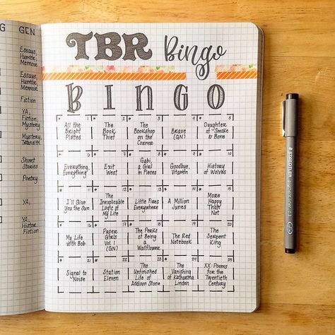 Fun Bullet Journal Ideas, Bullet Journal Reading Log, Book Bujo, Book Bingo, Tracking Reading, Bullet Journal Key, Book Reading Journal, Bullet Journal Ideas Templates, Creating A Bullet Journal