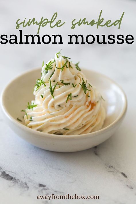 Try making this smoked salmon mousse recipe made with fresh ingredients like cream cheese, heavy cream, lox, dill and lemon juice. Make it as a delicious appetizer or snack! Salmon Mousse Recipe, Salmon Mousse Recipes, Lox Recipe, Smoked Salmon Mousse, Salmon Mousse, Smoked Salmon Appetizer, Salmon Cream Cheese, Canapes Recipes, Smoked Salmon Recipes