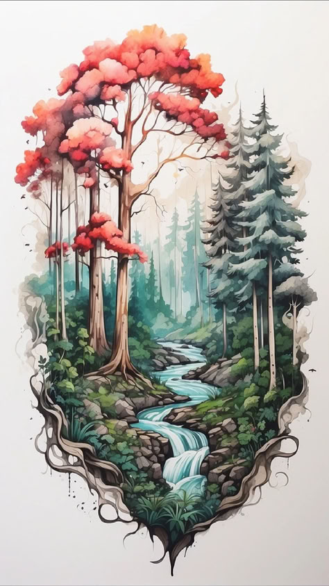 Get lost in the magic of the forest with our mesmerizing tattoo sketch! 🌳🌙 Join our Telegram channel for an immersive journey through the lush greenery and ancient mysteries. 📲🍂 Let the spirit of the woods inspire your inked tales. Subscribe now and let nature's whispers guide your tattoo adventures! #ForestMagic #NatureTattoo #InkEnchantment #Tattoo #TattooIdeas Woodland Forest Tattoo, Woodland Theme Tattoo Sleeve, Enchanted Forest Sleeve Tattoo, Forest Trail Tattoo, Magical Forest Tattoo Sleeve, Forest Tattoo Sketch, Enchanted Forest Tattoo Ideas, Mystical Forest Tattoo, Forest Themed Tattoos