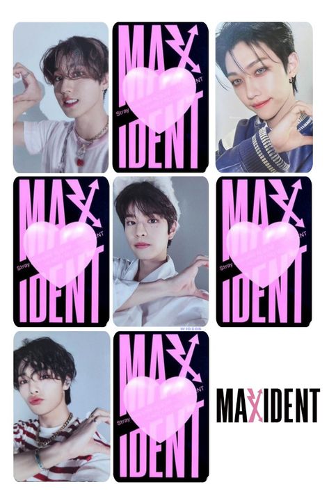 Kpop Photocards Decoration, Kpop Photocards Printable, Stray Kids Pc, Stray Kids Maxident, Foto Cars, Pc Photo, Hello Kitty Printables, Kpop Photocards, Kpop Diy