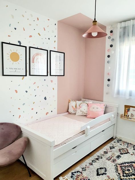 Boy And Girl Shared Bedroom, Fun Bedroom, Small Kids Room, Shared Girls Bedroom, Kids Bedroom Walls, Girl Bedroom Walls, Toddler Girl Room, Kids Bedroom Inspiration