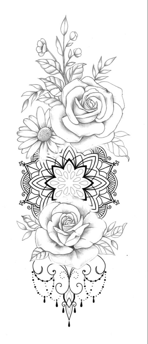 Flower Butterfly Mandala Tattoo, Mandela With Flowers Tattoo, Inside Forearm Tattoo Women Mandala, Floral Mandala Tattoo Forearm, Mandala Floral Tattoo Design Forearm, Forearm Tattoo Sketches Women, Flowers With Mandala Tattoo, Mandela And Flower Tattoo, Flower Tattoo Designs Forearm