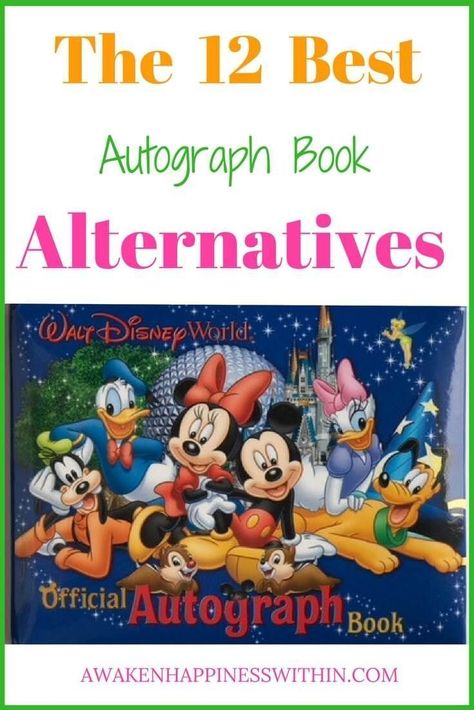 These are the perfect alternatives to autograph books for your Disney vacation. They make unique souvenirs and are super easy! #wdw #disneyworld #disneytips Unique Autograph Ideas For Disney, Disney Autograph Ideas, Disney World Autograph Book, Autograph Ideas, Signing Ideas, Disney Characters Signatures, Disney Signatures, Disney Autograph, Autograph Book Disney