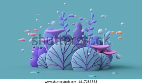 Find 3d Illustration Underwater World Turquoise Coral stock images in HD and millions of other royalty-free stock photos, illustrations and vectors in the Shutterstock collection. Thousands of new, high-quality pictures added every day. Illustration Underwater, Marine Landscape, Building Photography, Colorful Plants, Red Fish, Underwater World, Coral Turquoise, 3d Illustration, 3d Design