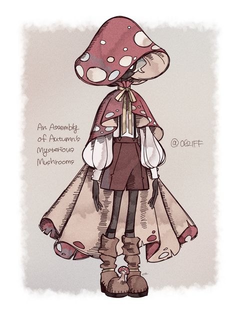 Mushroom Costume, Epic Drawings, Sketchbook Art Inspiration, Dnd Characters, Art Inspiration Drawing, Creature Design, Creature Art, Cartoon Art Styles, Design Sketch