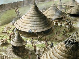 Trelleborg, Ancient Architecture, Picturesque Landscape, Celtic Warriors, Ancient Celts, Round House, Iron Age, Arte Animal, Bronze Age