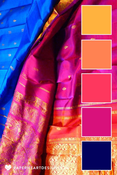 Turquoise Red Color Palette, Pink Red Orange Blue Color Palette, Blue Pink Red Colour Scheme, Fushia Color Combinations, Fusha Color Palette, Bright Indian Colour Palette, Indian Colour Palette Inspiration, Diwali Color Palette, Bright Contrast Color Palette