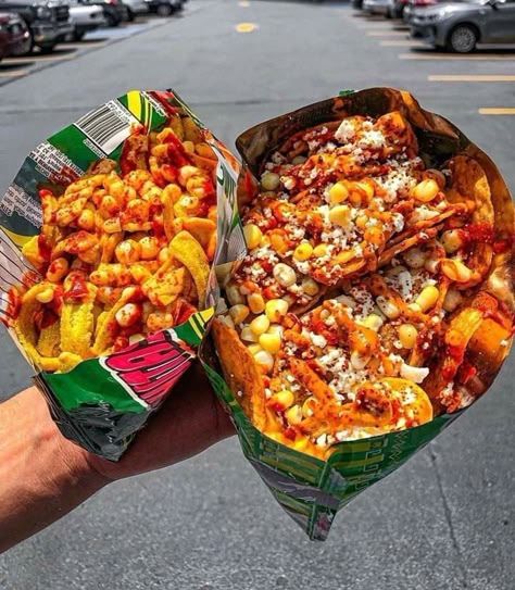 Food Truck Snack Ideas, Mexican Food Aethstetic, Chips With Cheese, Mexican Snack Foods, Mexican Snacks, Mexican Street Food, Junk Food Snacks, Mexican Food Recipes Easy, Food Babe