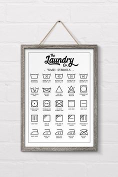 Laundry Symbols Printable, Washing Symbols, Laundry Symbols, Farmhouse Side Table, Cute Dorm Rooms, Laundry Room Makeover, Laundry Room Design, Laundry Room Decor, Ship Lap Walls