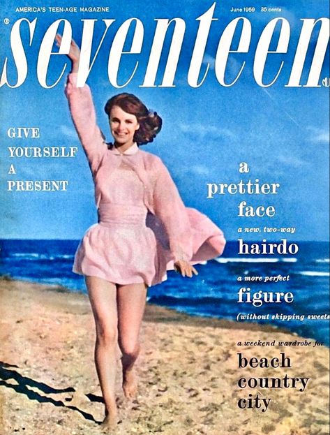 Grease Props, Teenage Magazine, Seventeen Magazine Covers, Elle Cover, 1959 Fashion, Teen Magazines, Vintage Moodboard, Francesco Scavullo, Retro Crafts