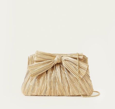 Bridal Clutch Bags: 11 Iconic Styles | OneFabDay.com Golden Clutch, Gold Bags, Hoco Inspo, Gold Clutch Purse, Beach Formal, Gold Clutch Bag, Moving Art, Gold Handbag, Prom 2022