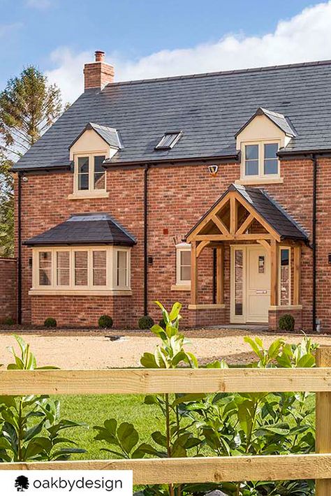 Oak Porches, Oak Porch, Design Management, House Wall, New Build, New Property, Pitched Roof, New Builds, Detached House