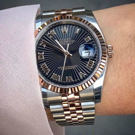 DATEJUST 36mm Dial : black roman sunburst Supernatural Style Rolex Boutique, Gents Watch, Army Watches, Watches Rolex, Rolex Watches For Men, Gents Watches, Rolex Watch, Stylish Watches, Rolex Submariner