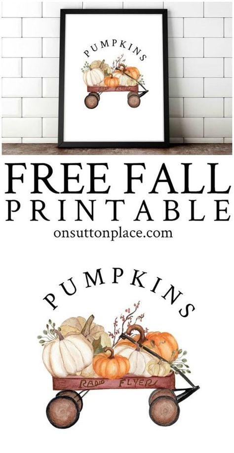 Free fall printables. Download over 50 free fall printables including free fall wall art, free fall gift tags, free fall banners, and more! #freefallcrafts #freefallprintables #falldecor Belem, Autumn Apples, Free Fall Printables, Papel Vintage, Sutton Place, Fall Deco, Fall Printables, Fall Inspiration, Fall Projects