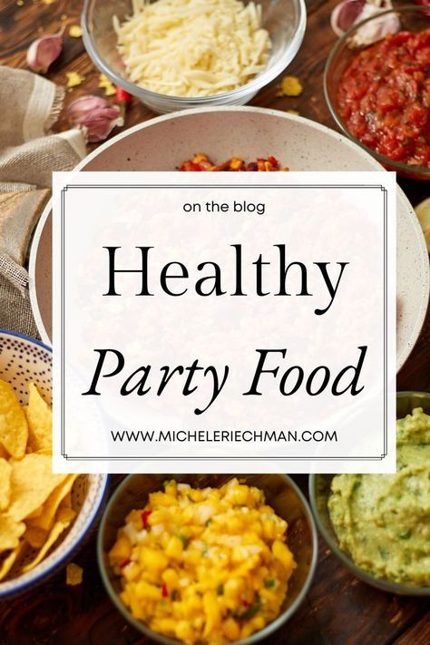 Healthy party food ideas Healthier Party Food, Healthy Birthday Meals, Healthy Snack Table Ideas Party, Healthy Hosting Snacks, Healthy Birthday Food, Healthy Buffet Food Ideas, Veggie Party Food, Healthy Birthday Snacks, Easy Healthy Appetizers